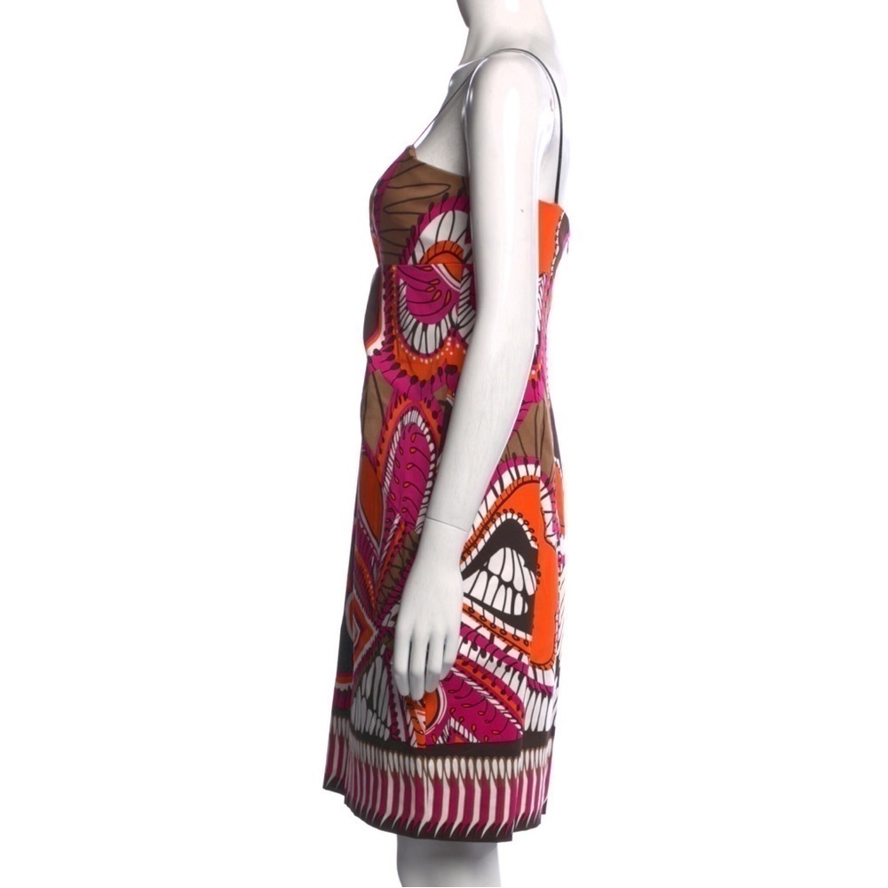 DAVID Meister printed mini slip dress pink size 8 EUC - Picture 2 of 12